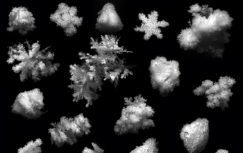 A high-speed, three-camera system reveals formation of an ice pellet.